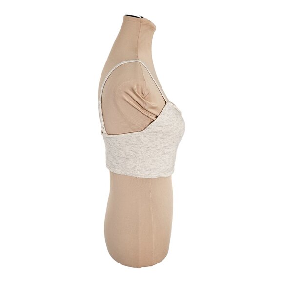 Wilfred Aritzia Cashmere Wool Blend Sphagetti Strap Cropped Top Sz L - Picture 3 of 8